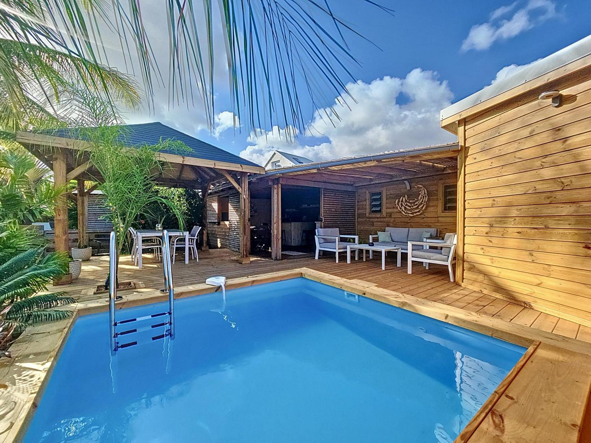 Villa L'Anjou Creole A Sainte Anne En Guadeloupe Avec Piscine Privee Et 2 Chambres Pour 4 Personnes ภายนอก รูปภาพ